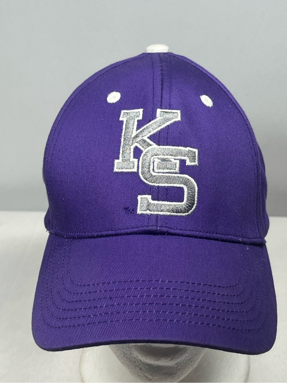 Captivating Headwear Kansas State Wildcats Purple Cap Hat w/Adjustable Strap - Picture 2 of 9